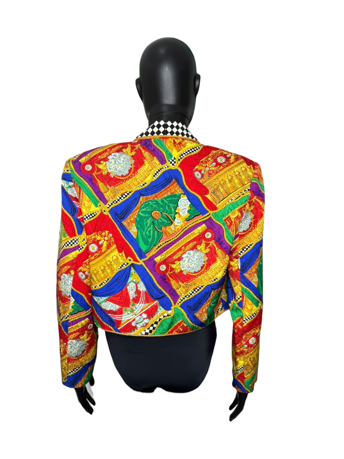 Richard Warren 1990s Silk Baroque Cropped Jacket - Image 3