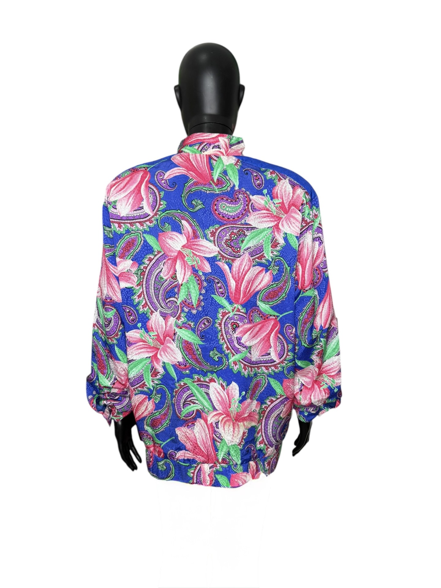Silk Floral Paisley Longline Jacket - Image 3