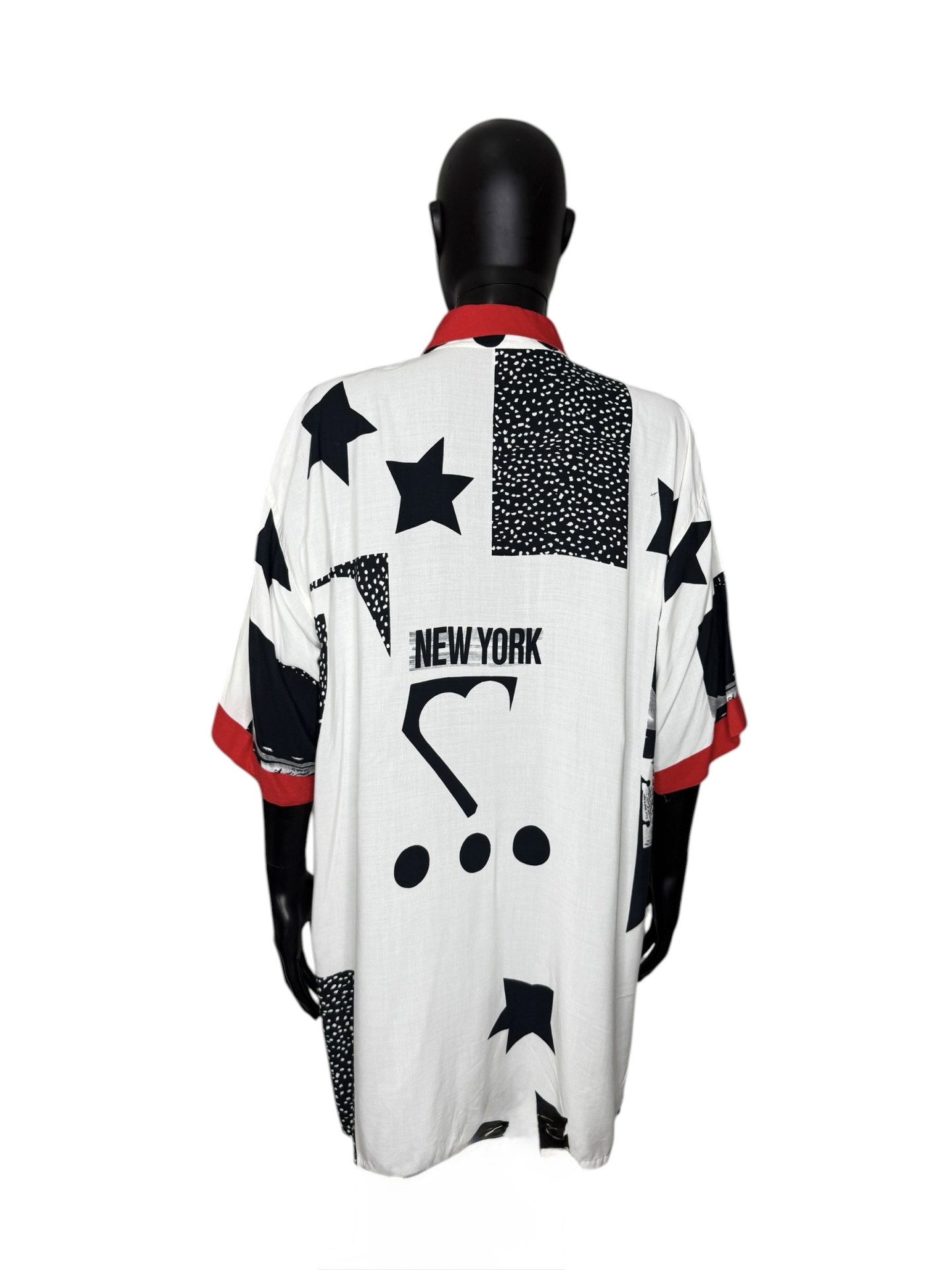 Black White & Red New York Graphic Shirt - Image 2