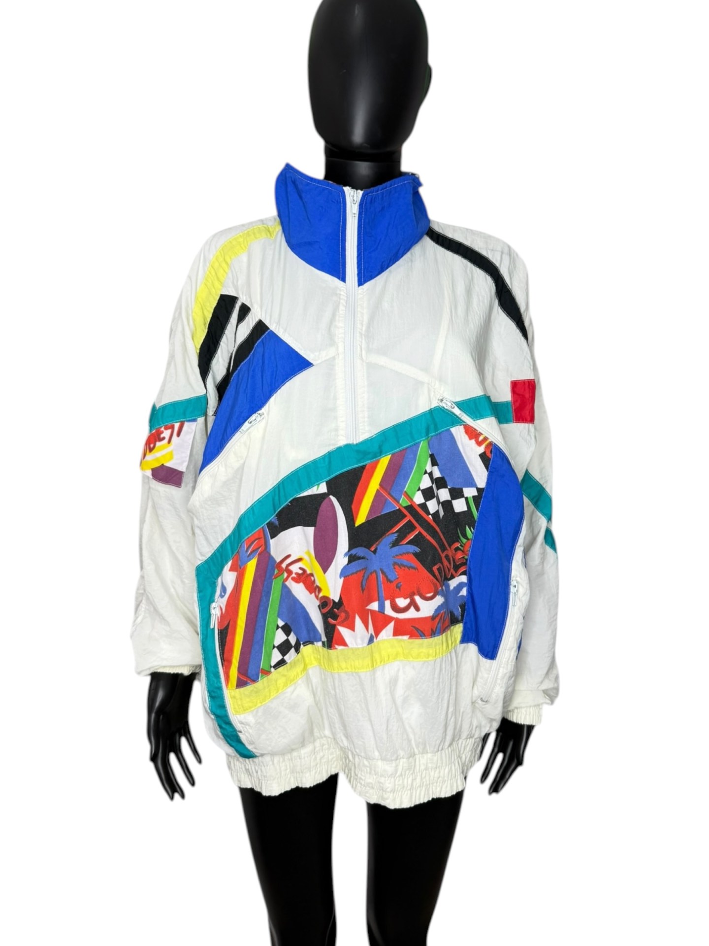 1990s Colour Block Vintage Jacket