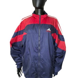 1990s Adidas Red & Navy Track Windbreaker